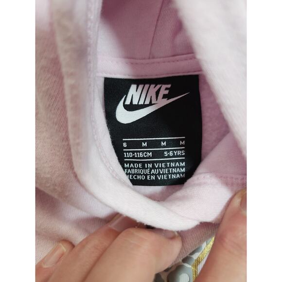 Nike Girls Size 6 Hooded Sweatsuit and 6x Jacket Gray & Pink - Picture 5 of 7